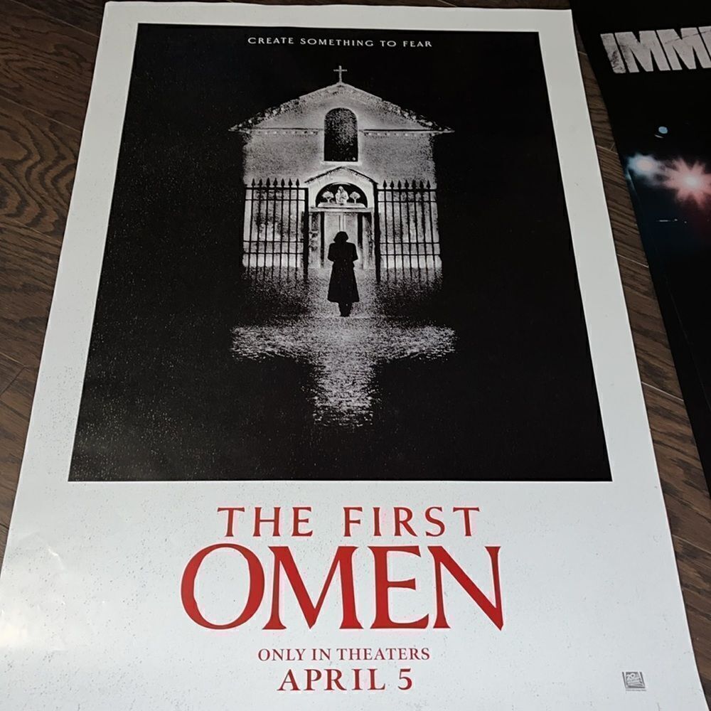 The First 1st Omen Thriller theatre scary promo promotional 27x 39 Movie Poster